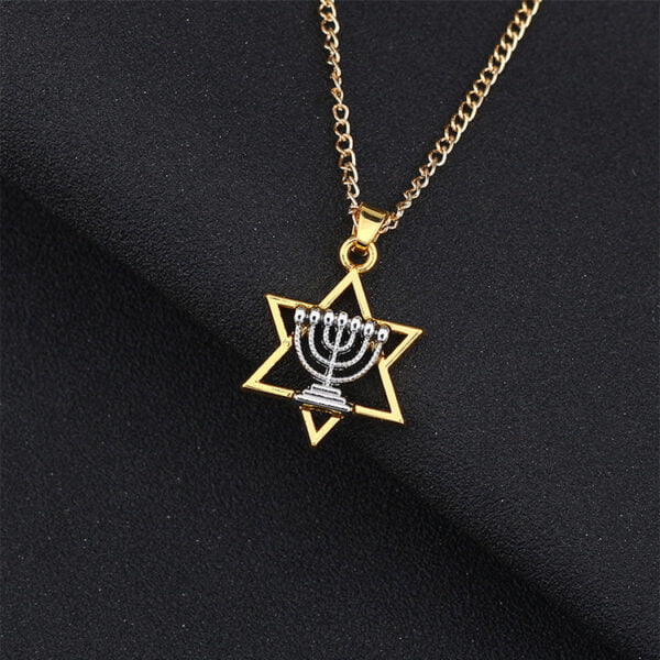 Pentagram candle holder necklace - Image 3